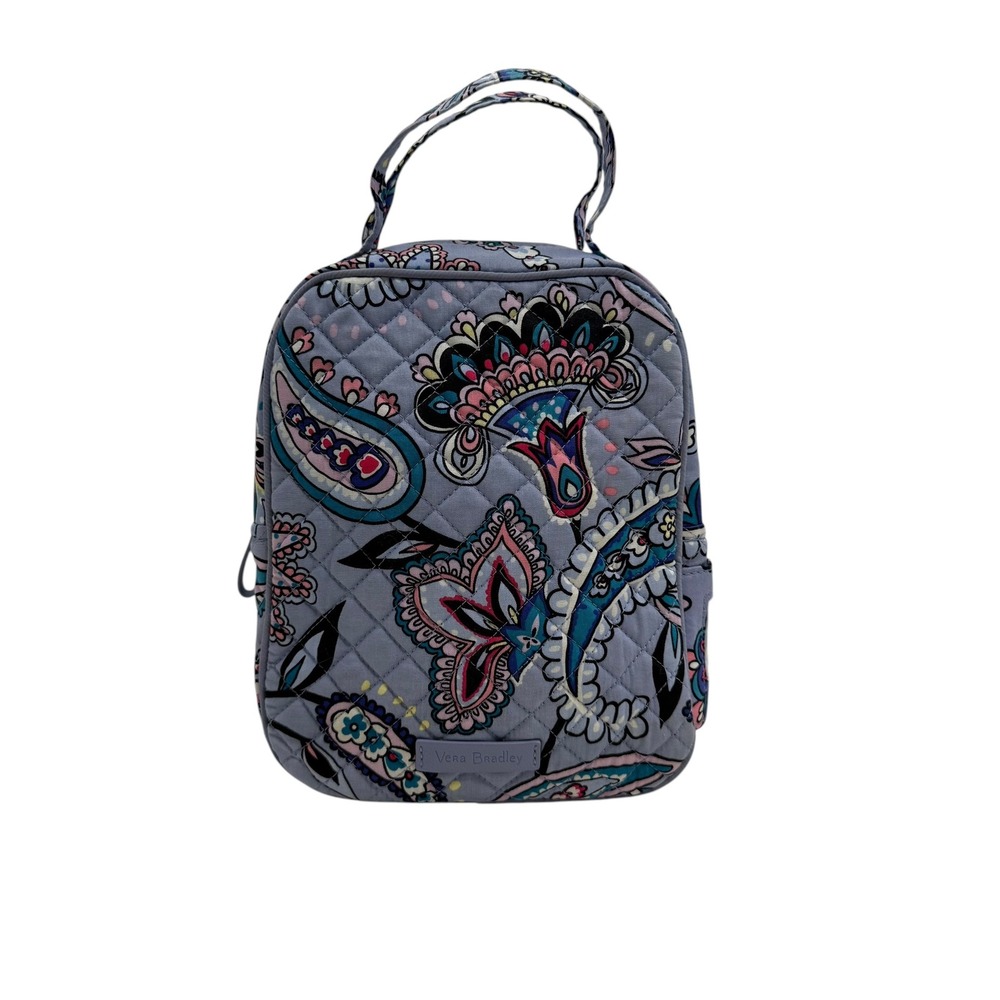 Vera Bradley | Lunch Bag Blue Paisley Quilted Travel